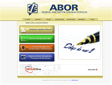 Tablet Screenshot of abor.com.pl